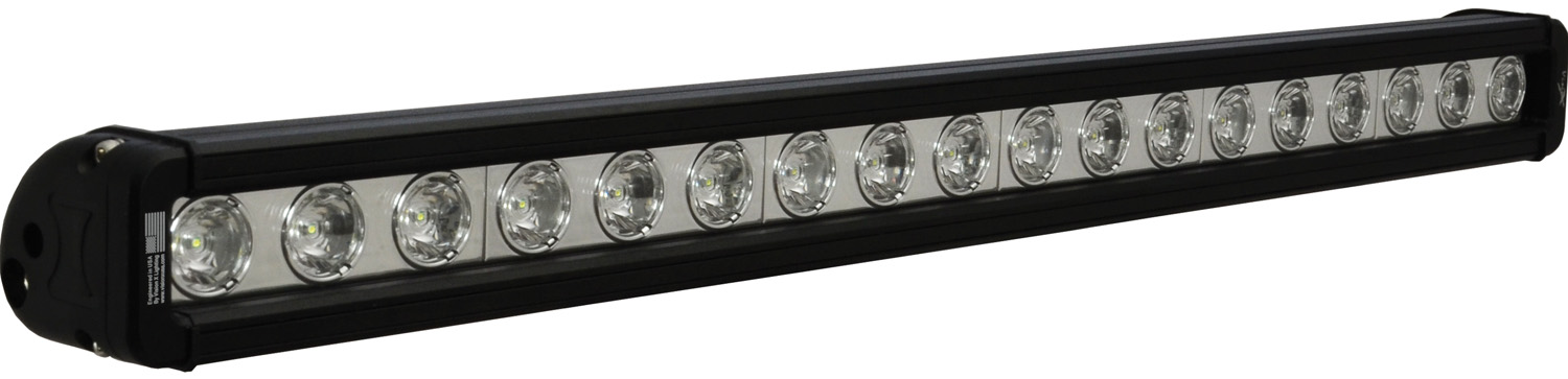 24" XMITTER LOW PROFILE BLACK 18 3W LED'S 10ç NARROW