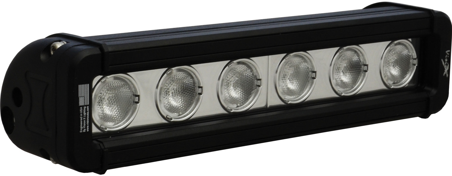 9" XMITTER LOW PROFILE BLACK 6 3W LED'S 40ç WIDE