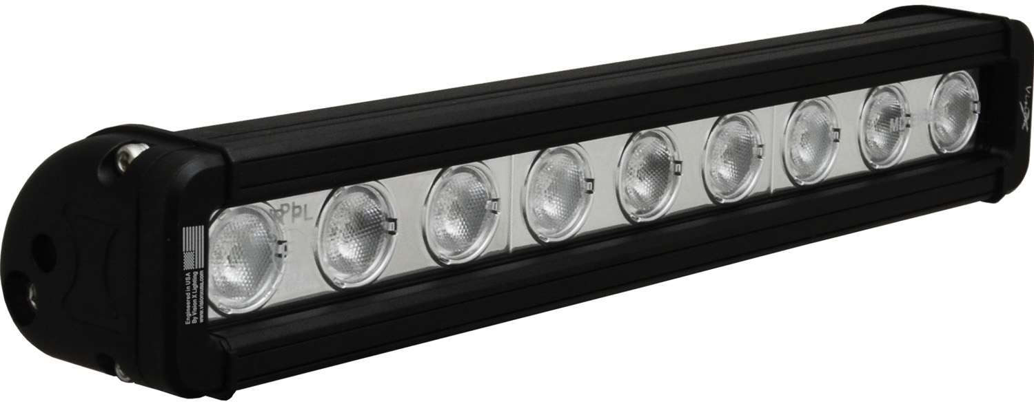 12" XMITTER LOW PROFILE BLACK 9 3W LED'S 40ç WIDE