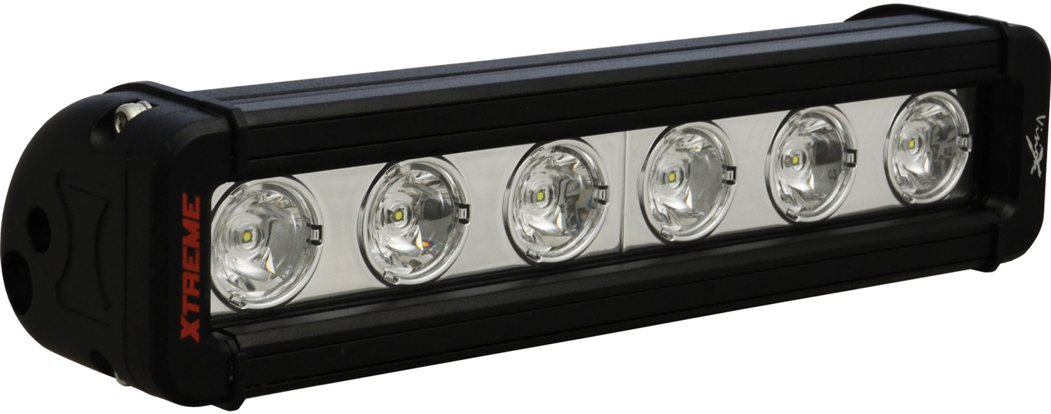 9" XMITTER LOW PROFILE BLACK 6 5W LED'S 10ç NARROW - Click Image to Close