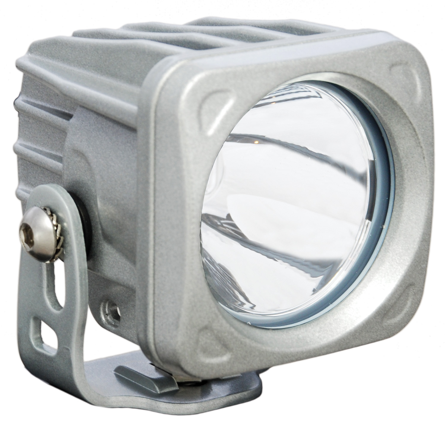 OPTIMUS SQUARE SILVER 1 10W LED 10° NARROW