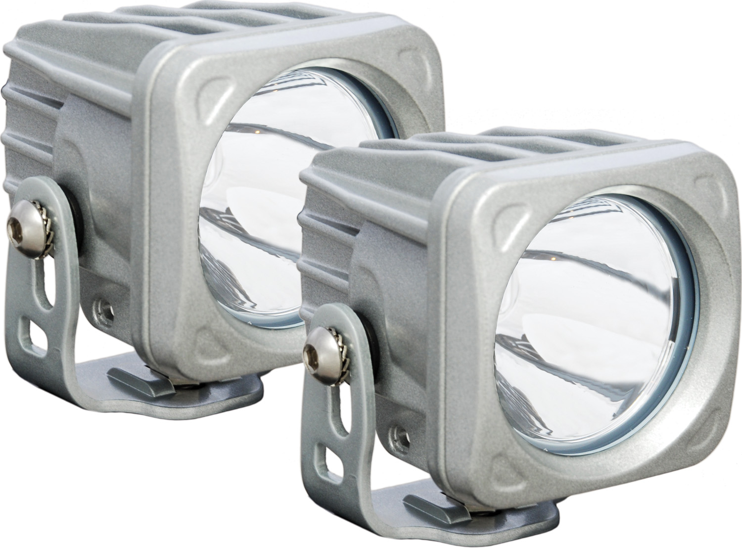 OPTIMUS SQUARE SILVER 1 10W LED 10° NARROW