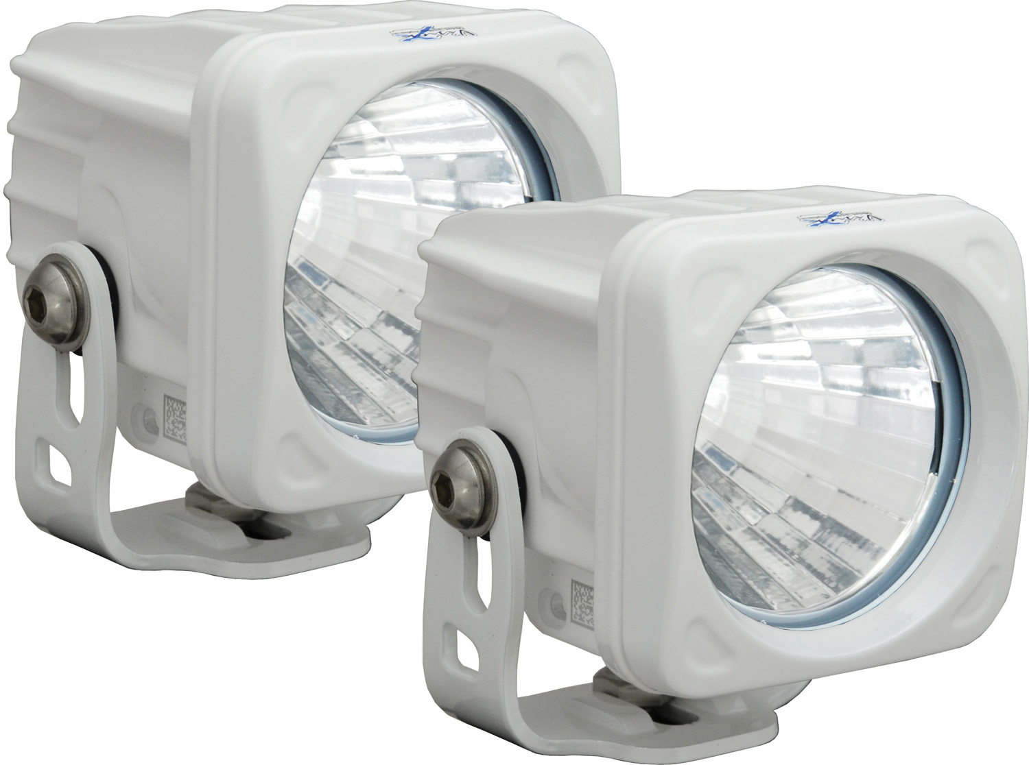 OPTIMUS SQUARE WHITE 1 10W LED 20° MEDIUM KIT OF 2 LIGHTS