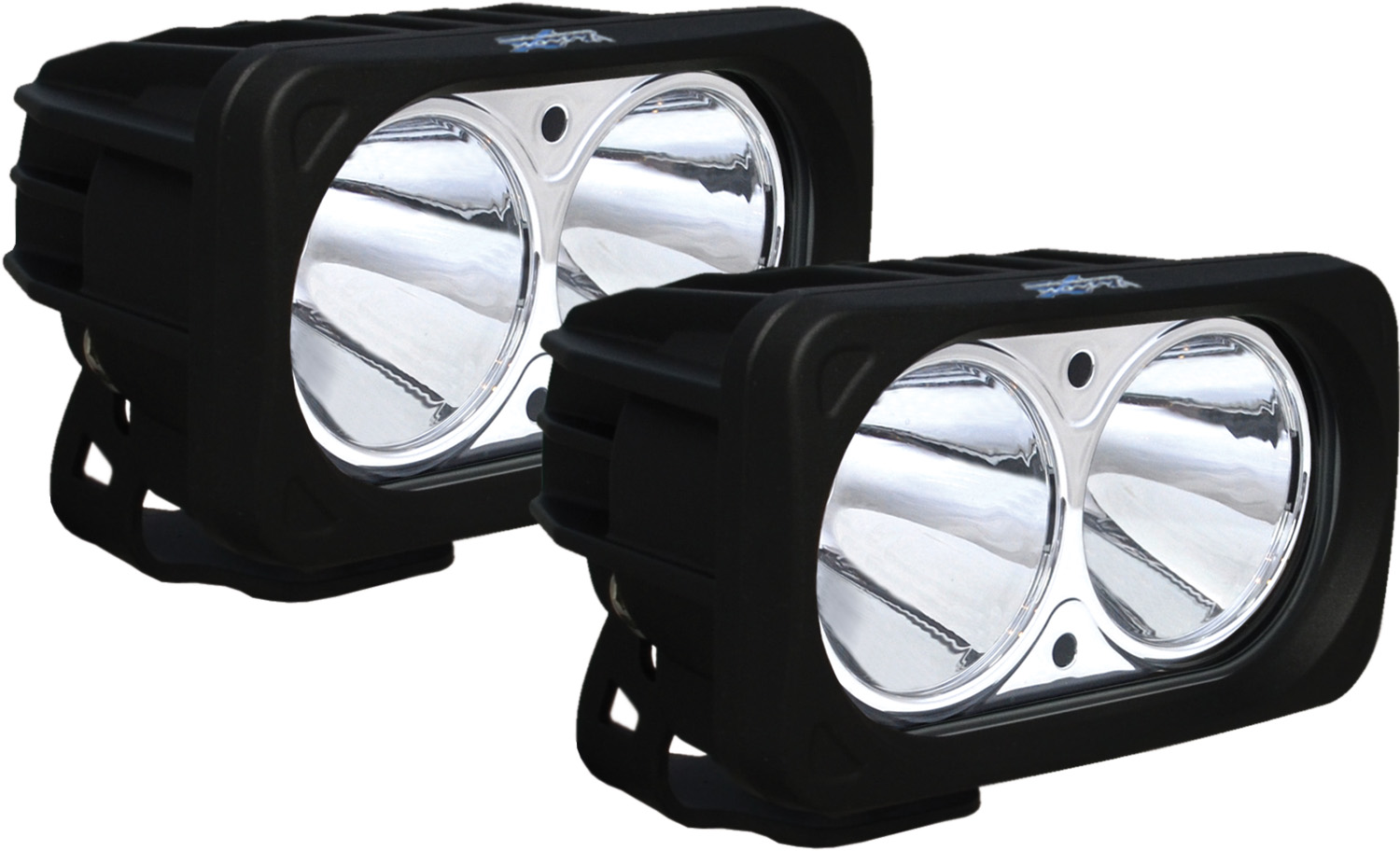 OPTIMUS SQUARE BLACK 2 10W LEDS 10° NARROW - Click Image to Close