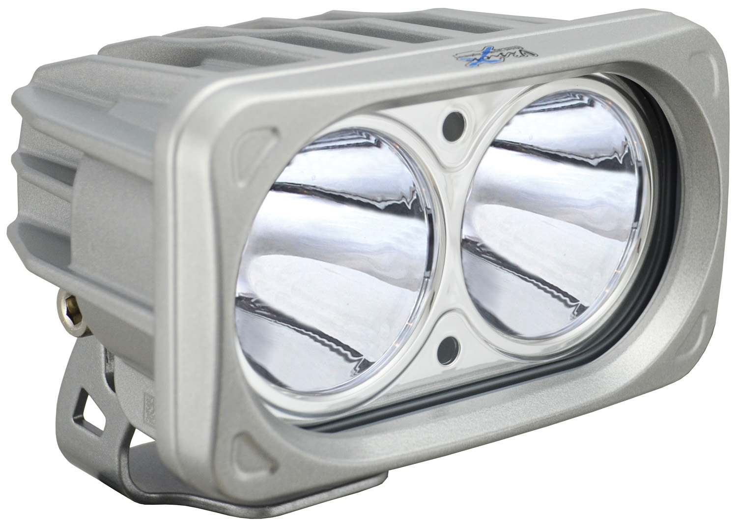 OPTIMUS SQUARE SILVER 2 10W LEDS 10° NARROW - Click Image to Close