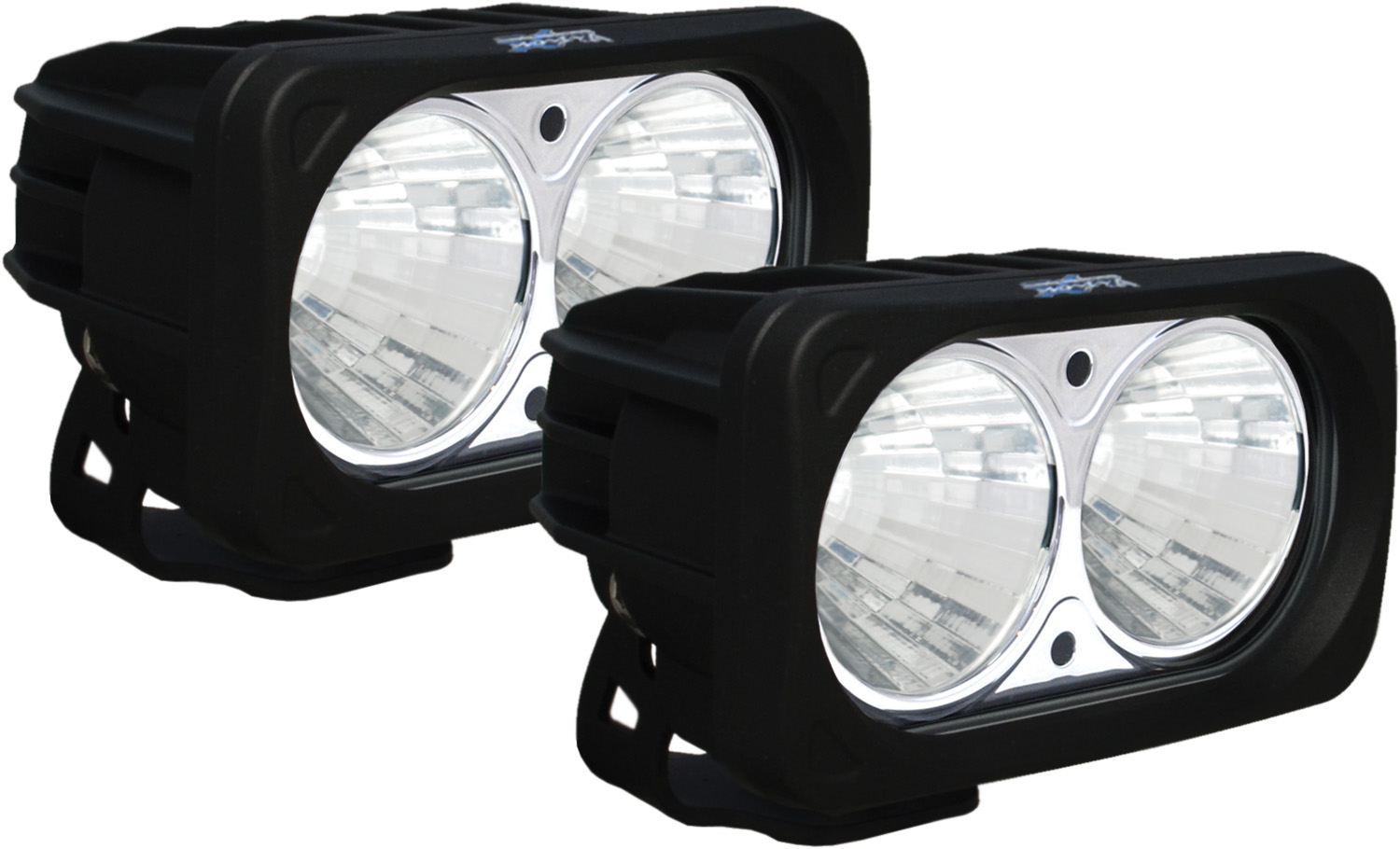 OPTIMUS SQUARE BLACK 2 10W LEDS 20° MEDIUM - Click Image to Close