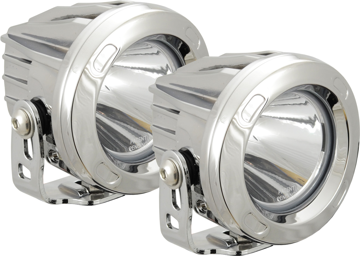 OPTIMUS ROUND CHROME 1 10W LED 60ç FLOOD KIT OF 2 LIGHTS