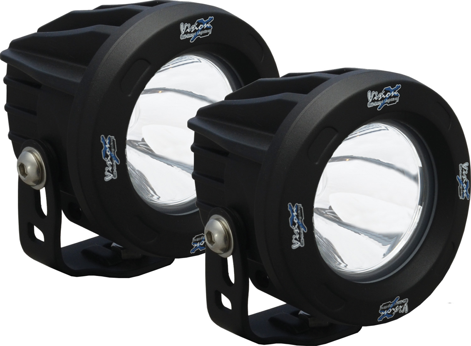 OPTIMUS ROUND BLACK 1 10W LED 10ç NARROW KIT OF 2 LIGHTS - Click Image to Close