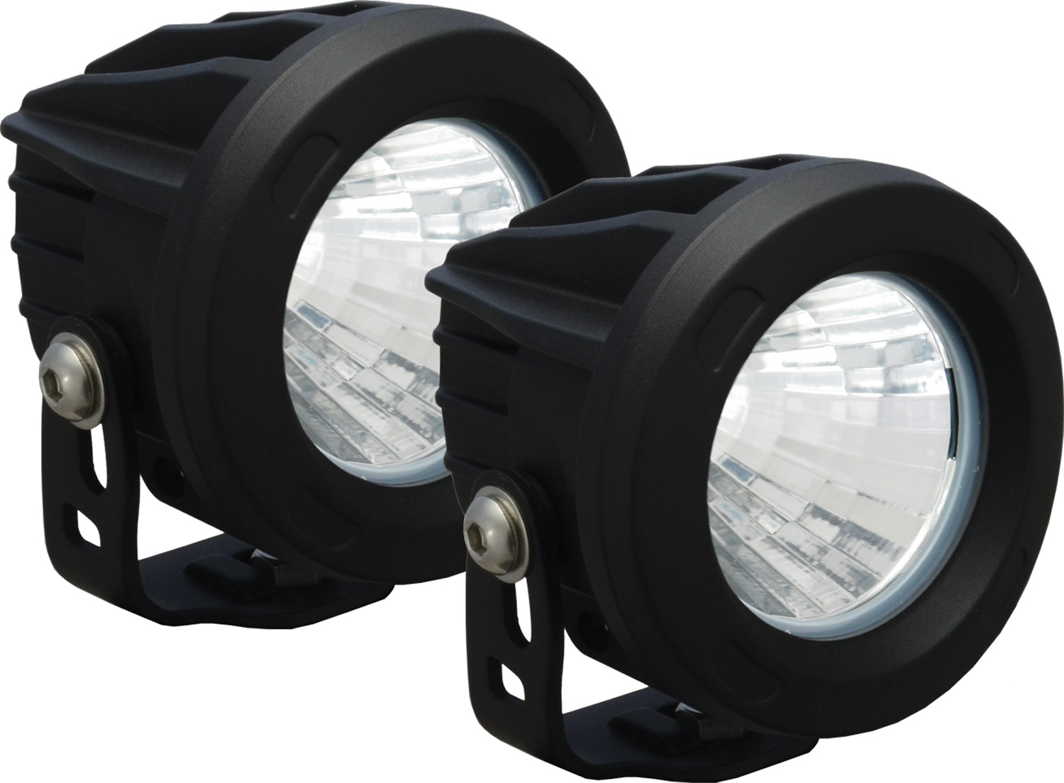 OPTIMUS ROUND BLACK 1 10W LED 20ç MEDIUM KIT OF 2 LIGHTS