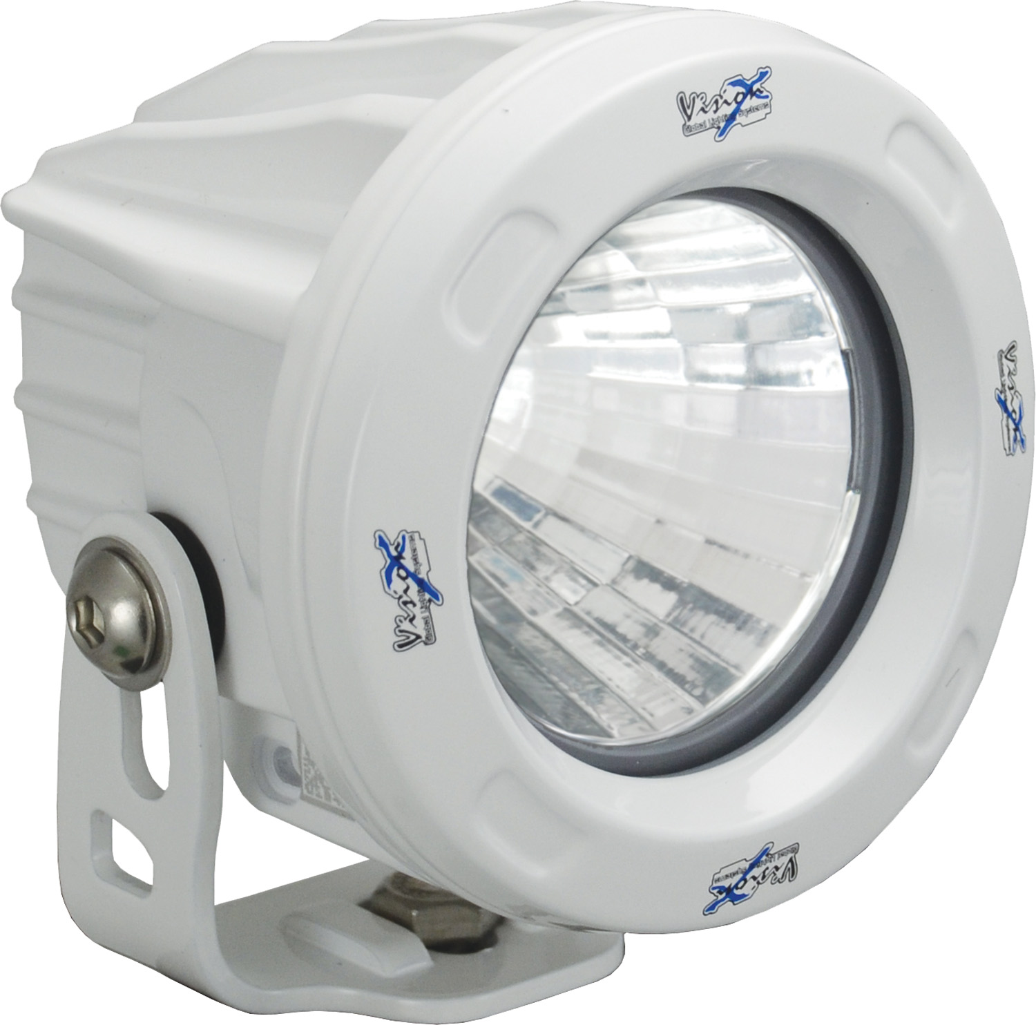 OPTIMUS ROUND WHITE 1 10W LED 60ç FLOOD - Click Image to Close