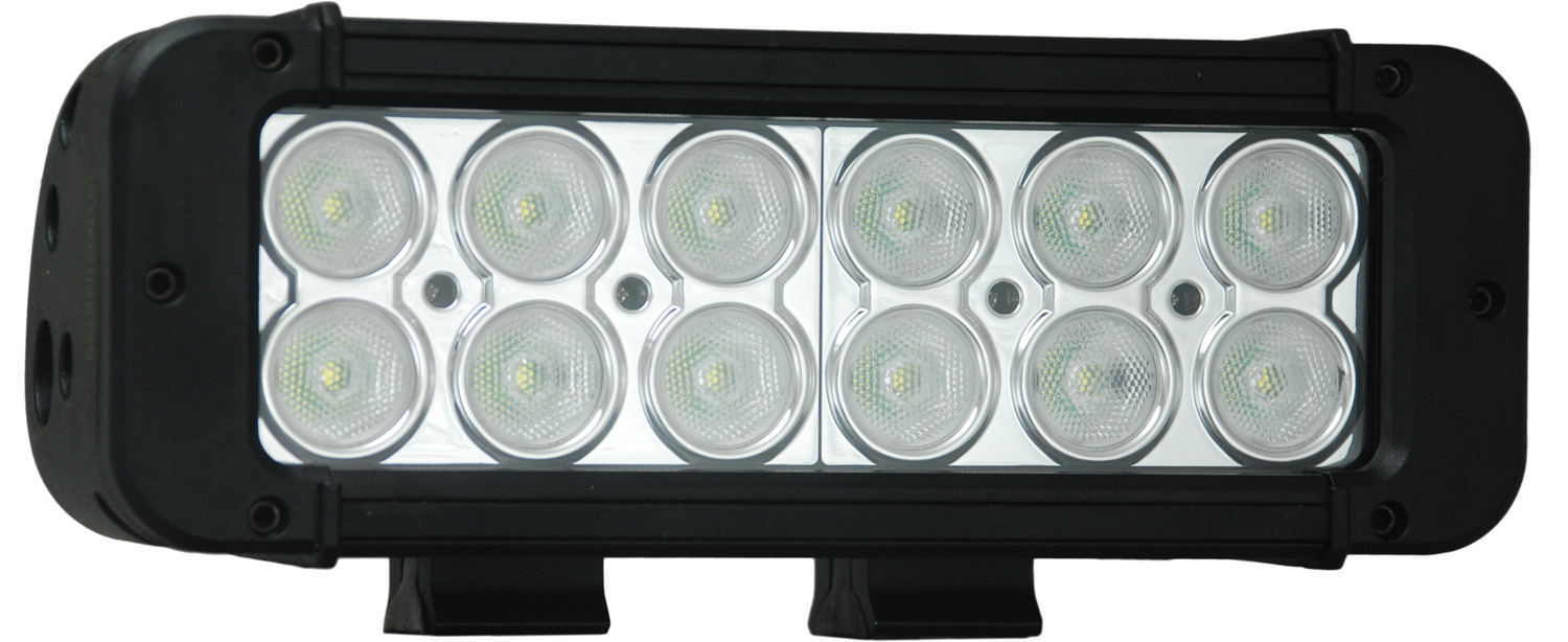 8" XMITTER PRIME LED BAR BLACK TWELEVE 3-WATT LED'S 40 DEGREE WIDE BEAM - Click Image to Close