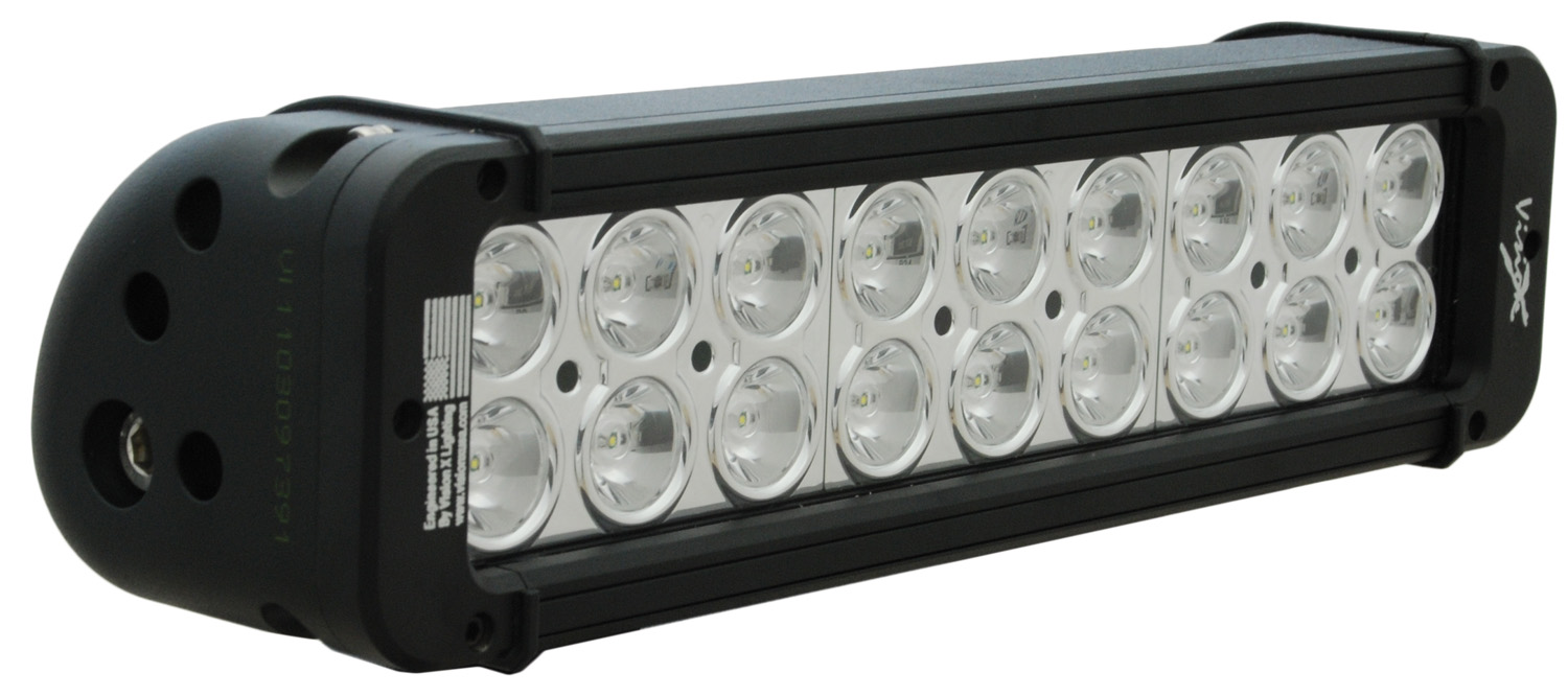 11" XMITTER PRIME LED BAR BLACK EIGHTEEN 3-WATT LED'S 10 DEGREE NARROW BEAM