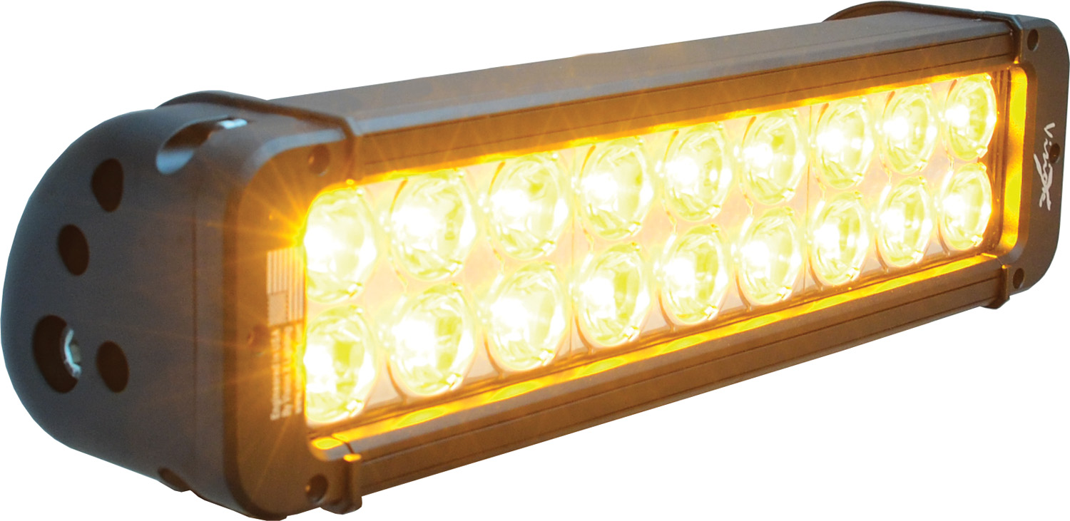 11" XMITTER PRIME AMBER LED BAR BLACK 18 5W LED'S 10ç NARROW