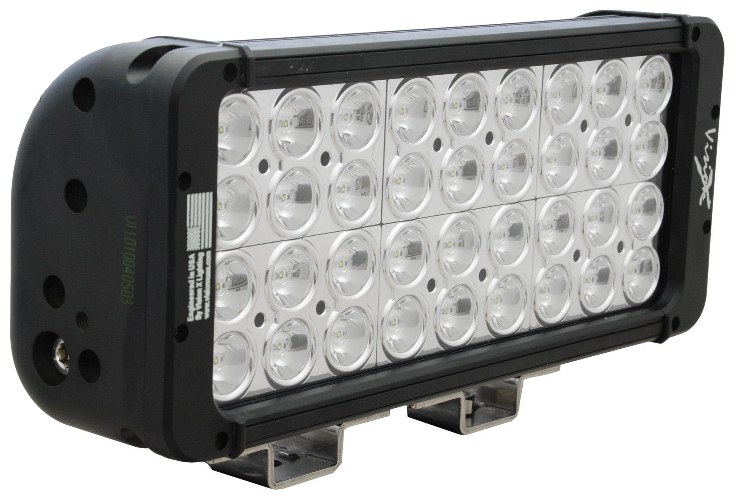 11" XMITTER PRIME DOUBLE STACK LED BAR BLACK THIRTY SIX 3-WATT LED'S 10 DEGREE NARROW BEAM