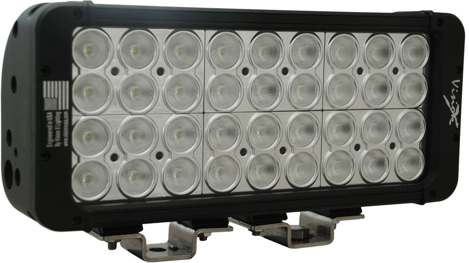 11" XMITTER PRIME DOUBLE STACK LED BAR BLACK THIRTY SIX 3-WATT LED'S 40 DEGREE WIDE BEAM