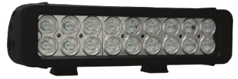 30" XMITTER PRIME AMBER LED BAR BLACK 54 5W LED'S 10ç NARROW - Click Image to Close