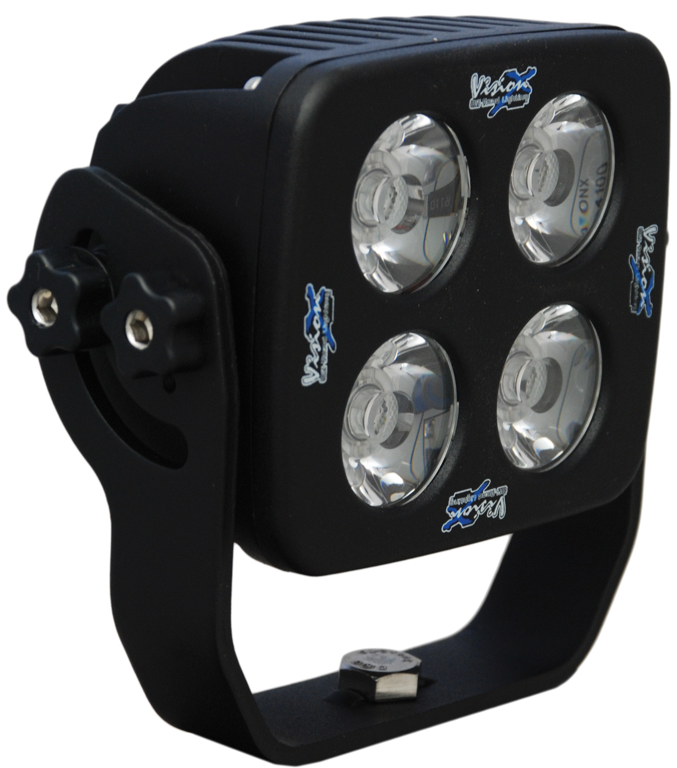 4" SQUARE SOLSTICE BLACK 4 10W LED 10ç NARROW - Click Image to Close