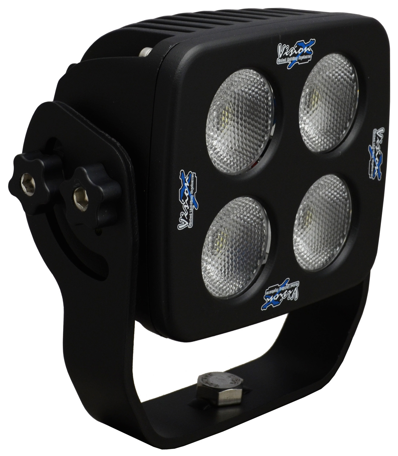 4" SQUARE SOLSTICE BLACK 4 10W LED 35ç WIDE