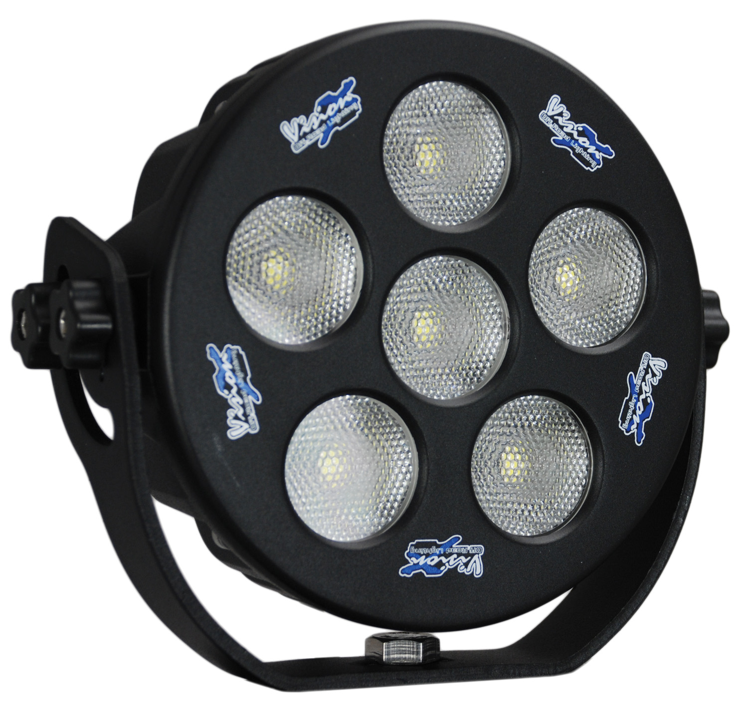 6" ROUND SOLSTICE BLACK 6 10W LED 35ç WIDE - Click Image to Close