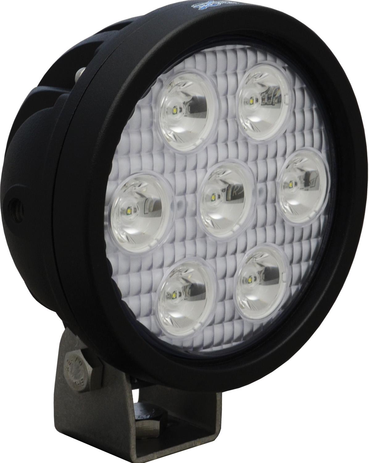 4" ROUND UTILITY MARKET BLACK 7 3W LED'S 10ç NARROW - Click Image to Close