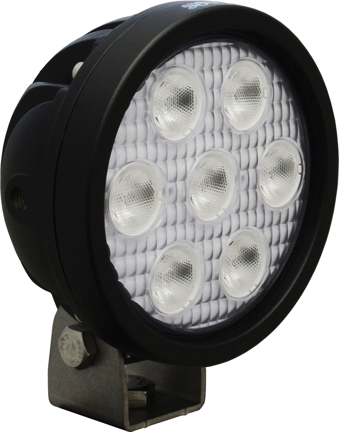 4" ROUND UTILITY MARKET BLACK 7 3W LED'S 40ç WIDE