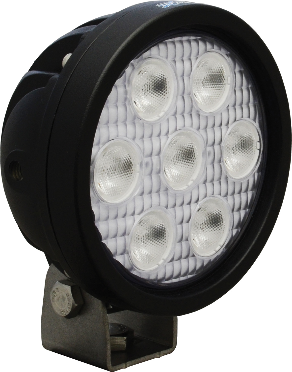 4" ROUND UTILITY MARKET BLACK 7 3W AMBER LED'S 40ç WIDE