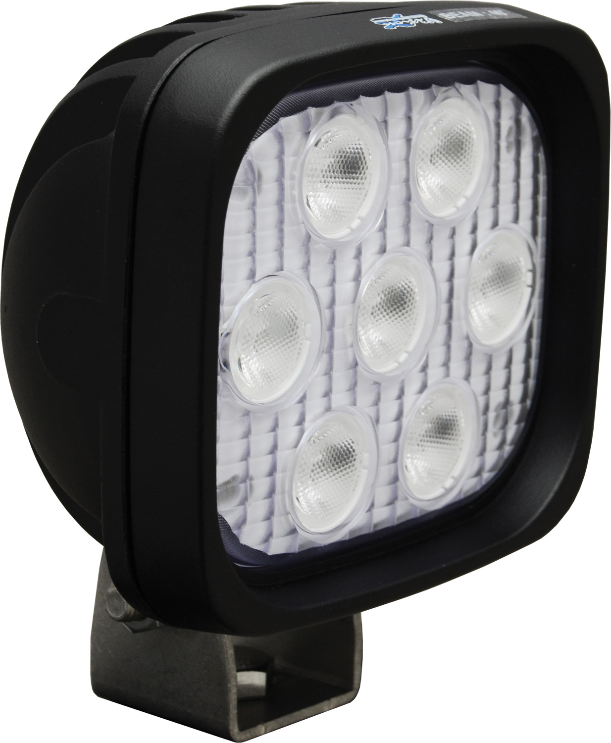 4" SQUARE UTILITY MARKET BLACK 7 3W LED'S 40ç WIDE