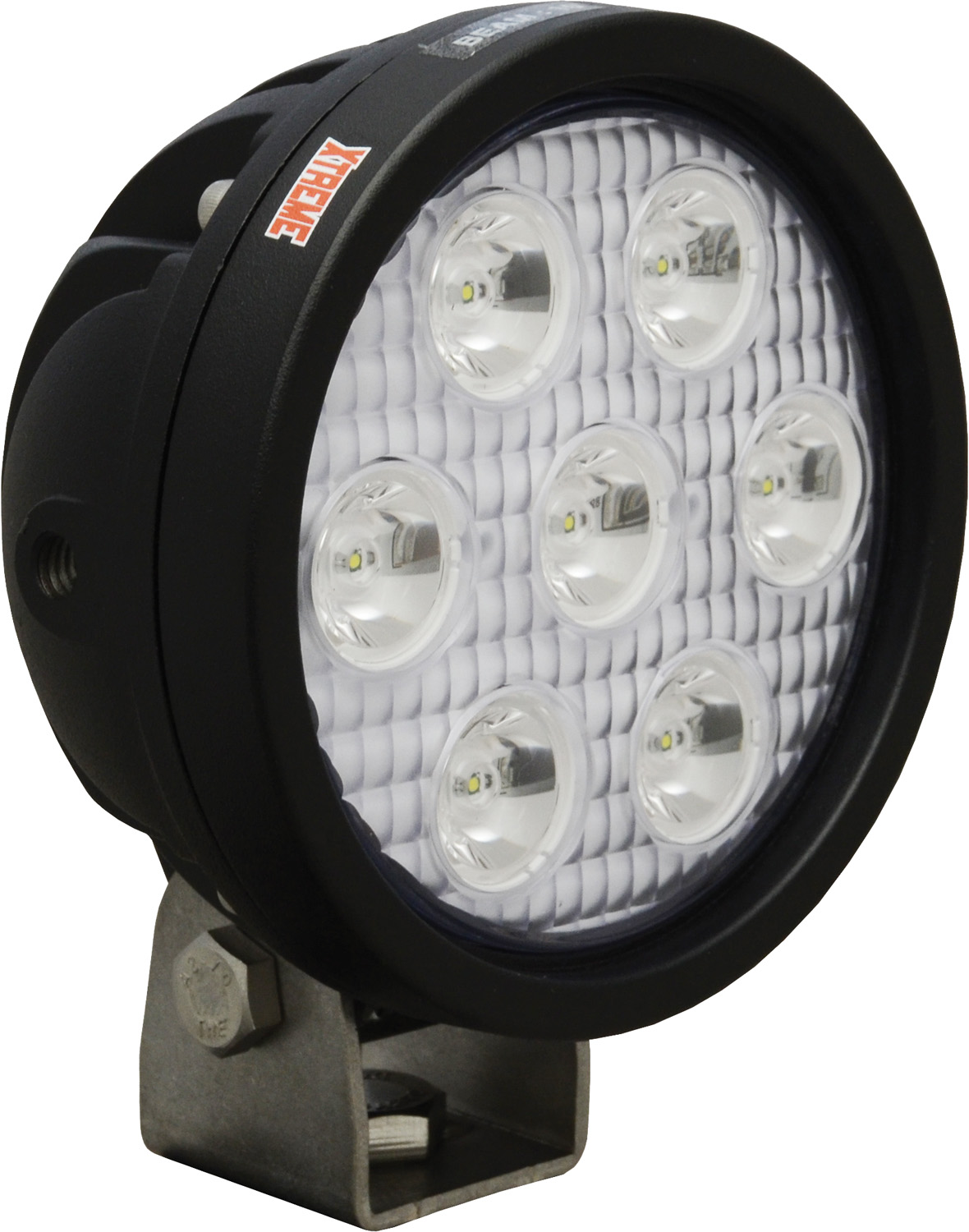 4" ROUND UTILITY MARKET XTREME BLACK 7 5W LED'S 10ç NARROW