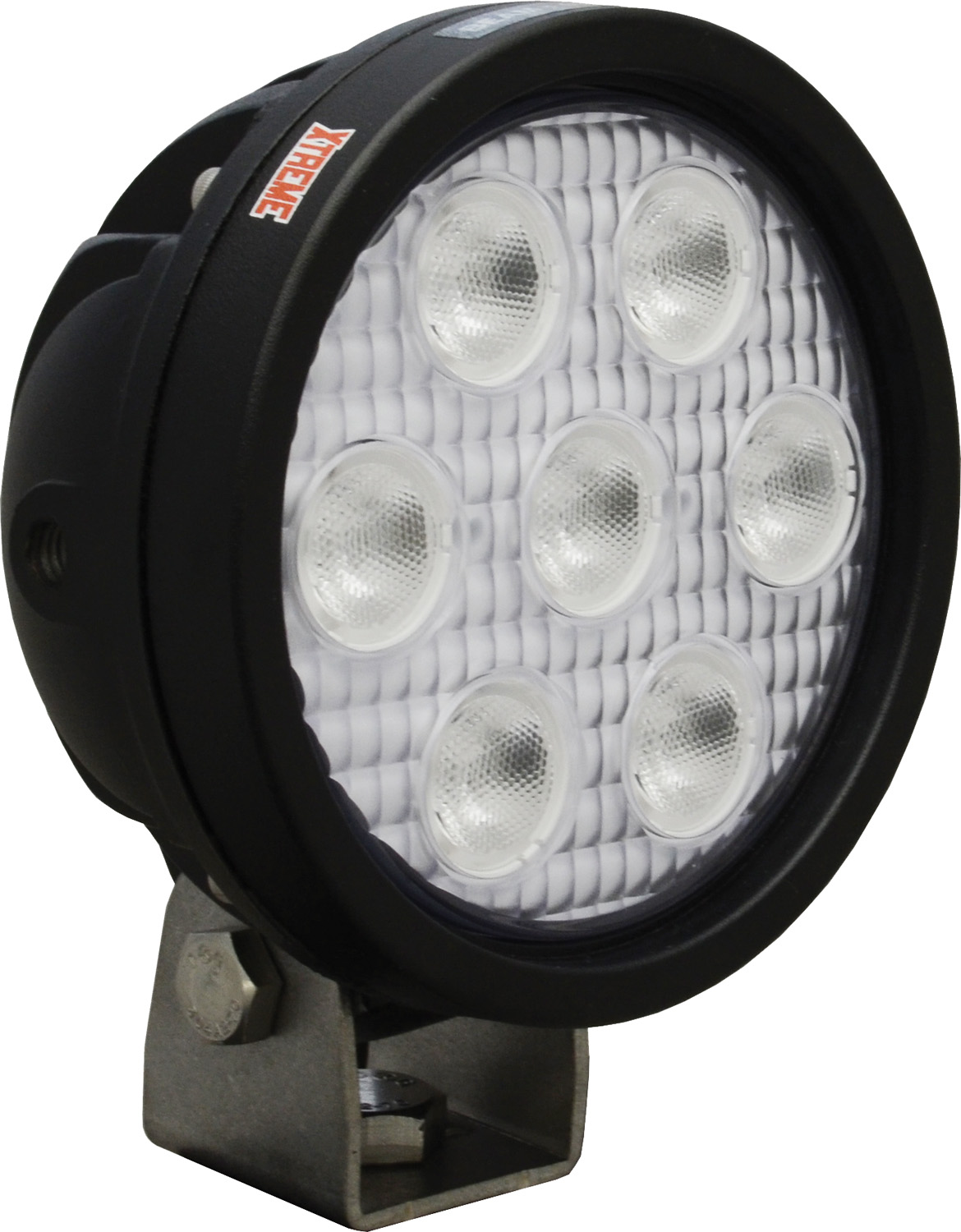 4" ROUND UTILITY MARKET XTREME BLACK 7 5W LED'S 40ç WIDE