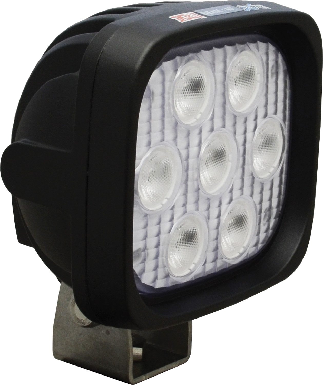 4" SQUARE UTILITY MARKET XTREME BLACK 7 5W LED'S 40ç WIDE