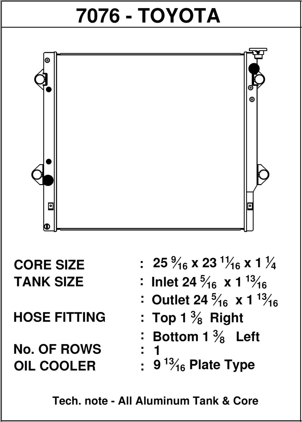 CSF Toyota FJ Cruiser Radiator (All-Aluminum High-Performance)