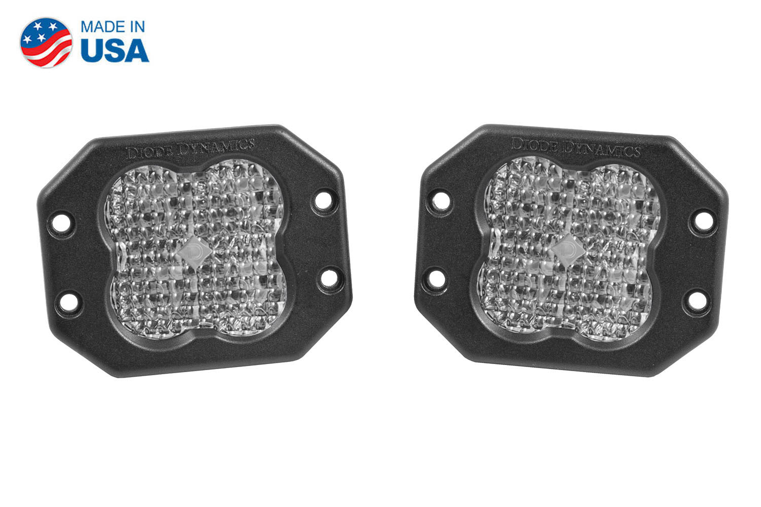 Diode Dynamics Worklight SS3 Sport White Flood Flush (pair) - Click Image to Close