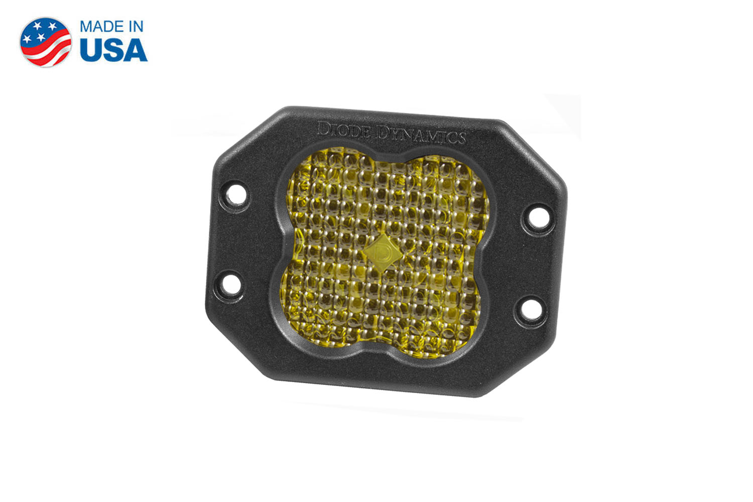 Diode Dynamics Worklight SS3 Sport Yellow Flood Flush (single) - Click Image to Close