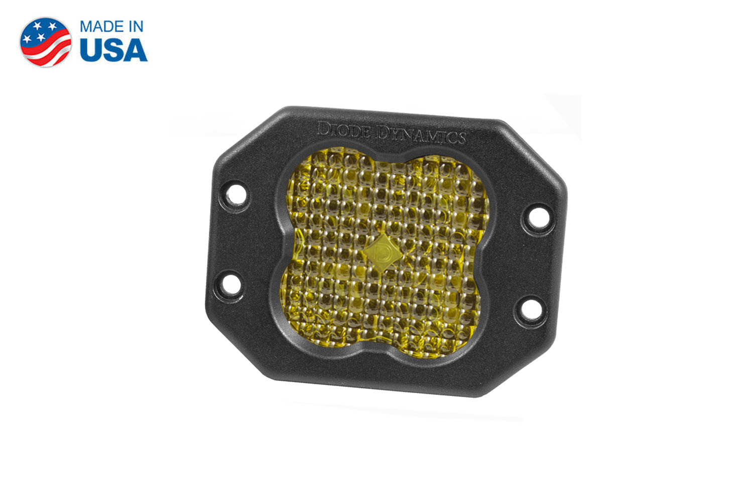 Diode Dynamics Worklight SS3 Pro Yellow Flood Flush (single) - Click Image to Close