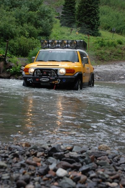 Expedition One Standard Trail Series Front Bumper with Hoop for FJ Cruiser - Click Image to Close