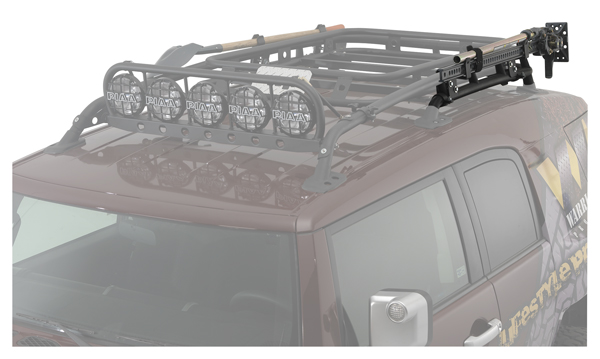 Warrior Products FJ Cruiser Hi-Lift Jack Mount for OEM Rack