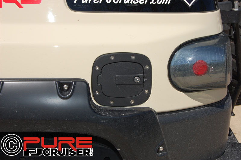 Ami Locking Fuel Door In Black Aluminum 6071kl Pure Fj Cruiser