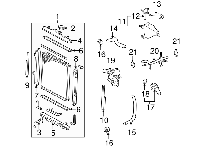 Toyota Water Inlet Housing w/Thermostat 2007+