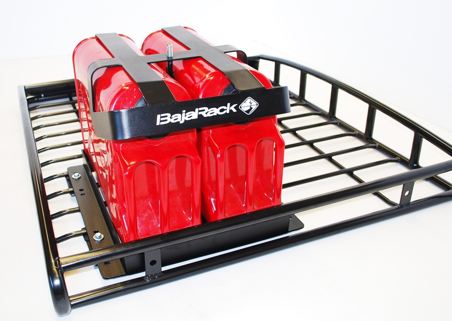 Baja Rack Fuel Can holder for two 5 Gal Cans - Click Image to Close