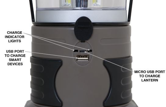 Performance Tool LED Lantern w/rechargable Lithium-Ion Batteries, hook, and more... - Click Image to Close