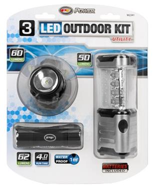 Performance Tool Multipurpose Light - LED; Flashlight & Lantern; AA&AAA Batteries