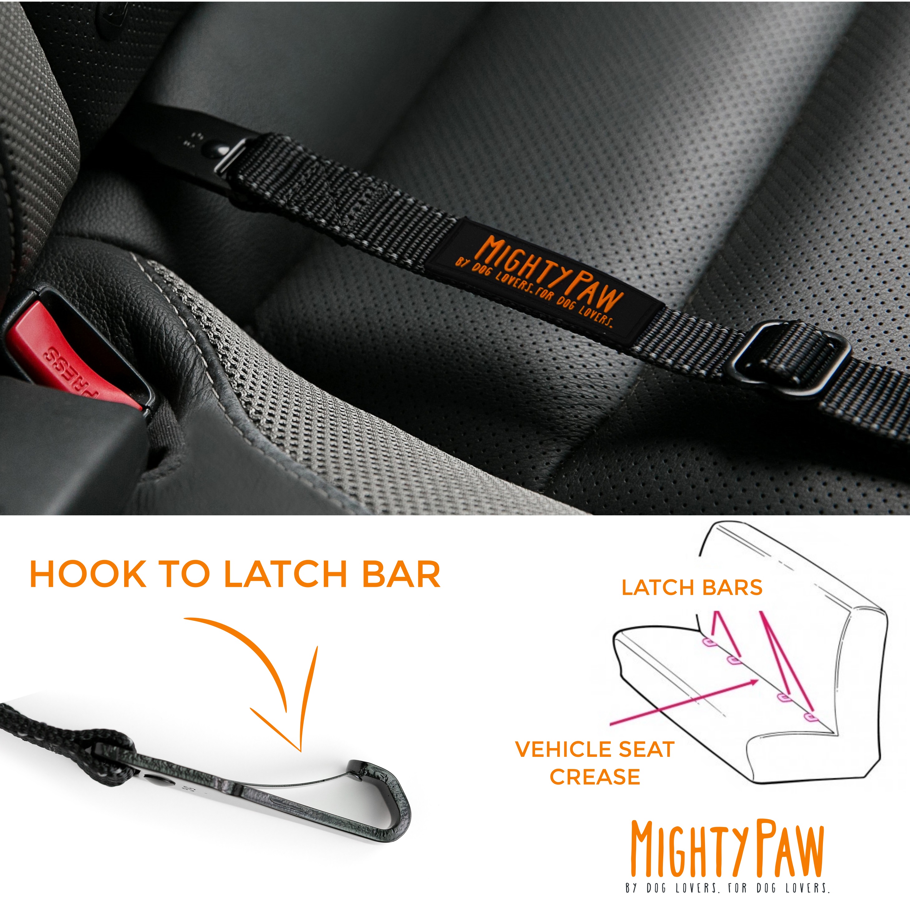 Mighy Paw Vehicle Safety Belt for Fido