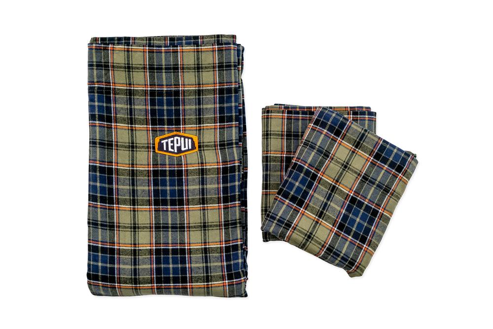 Tepui Flannel Fitted Sheets; Blue-Green Plaid; Universal Fit; Ships Free Tepui Flannel Fitted Sheets; Blue-Green Plaid; Universal Fit; Ships Free
