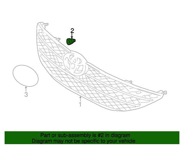 Toyota Grille Assembly Nut 2006-2009