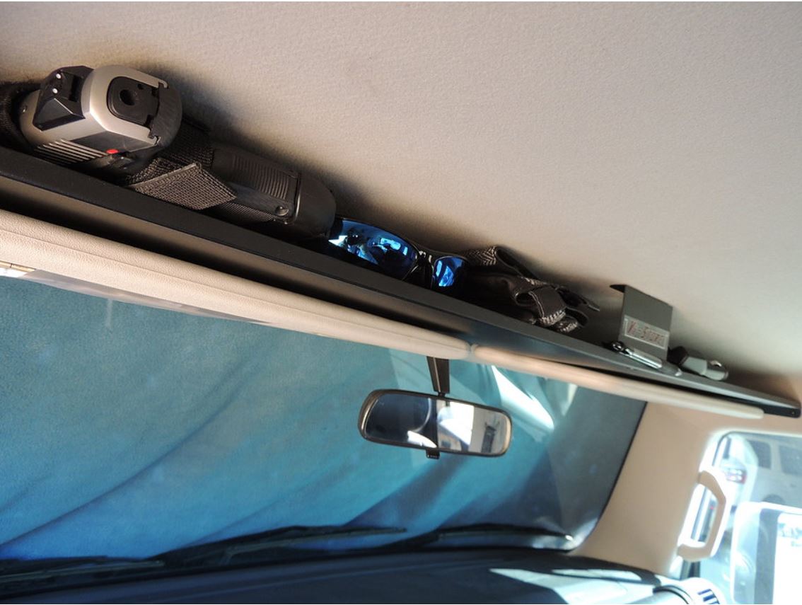 FJ Cruiser Above Visor Storage Shelf - BLACK