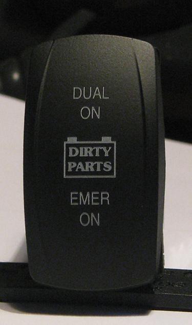 Dirty Parts Dual Battery System Switch Upgrade