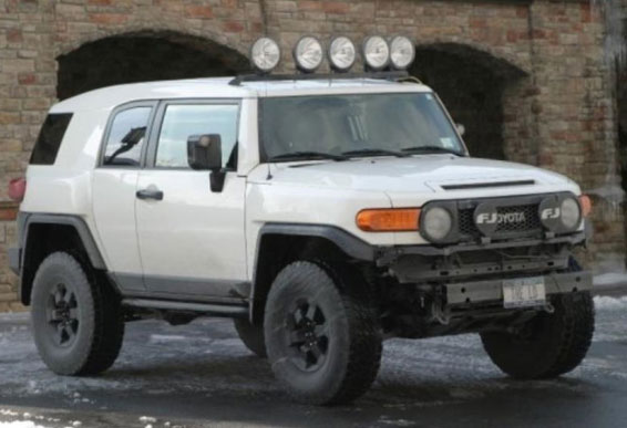 N-Fab Front FJ Cruiser Light Bar (w/ or w/out roof rack) - Click Image to Close