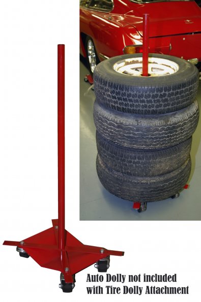 Auto Dolly Tire Stacker Attachment Auto Dolly Tire Stacker Attachment